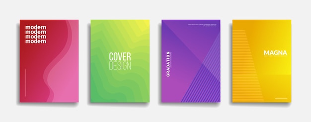 Abstract flyer, poster. modern gradient design.