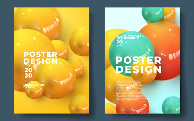 Abstract flyer or poster template design