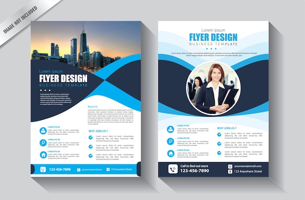 Abstract flyer template for annual report and cover book