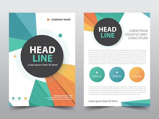 Vector abstract flyer template