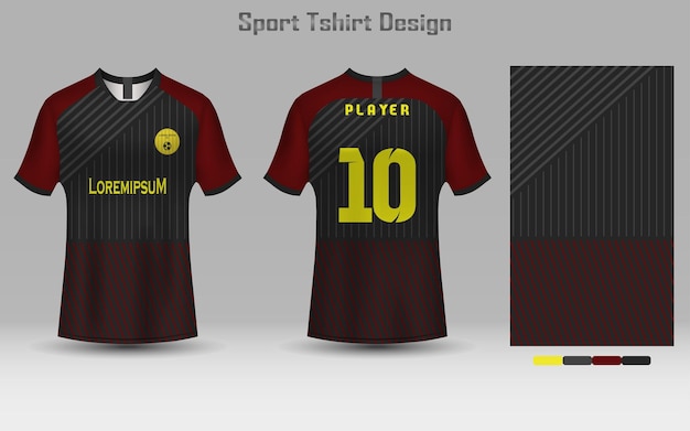 Abstract football jersey template sport tshirt design