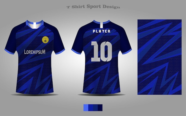 Abstract Football Jersey Template Sport Tshirt Design