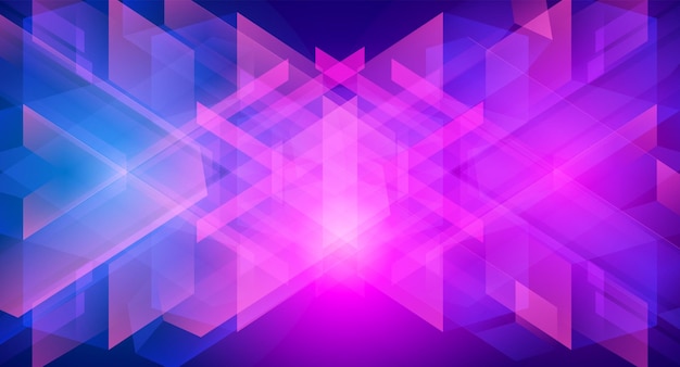 Abstract fractal geometric triangle shape background design