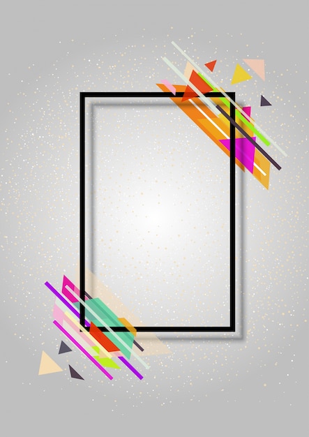 Abstract frame background with a modern design