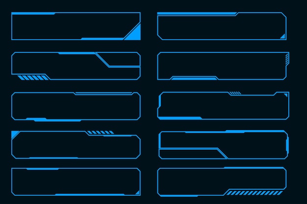 アブストラクトフレーム 未来のテクノロジー インタフェース hud デザイン要素