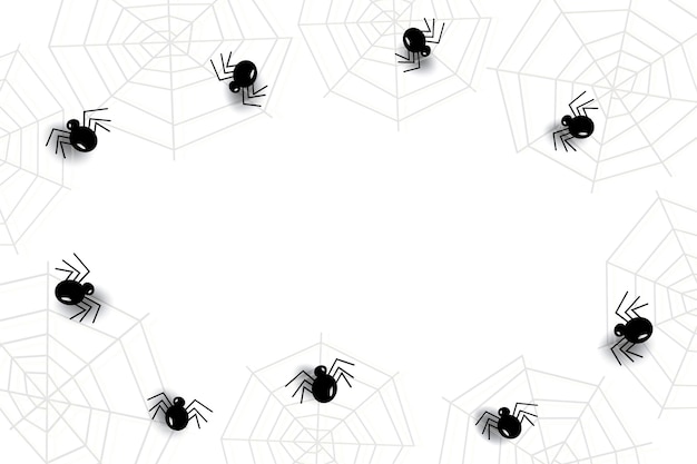 Абстрактная рамка для Хэллоуина с паутиной пауков и копировальным пространством в модных оттенках Хэллоуина Векторная EPS Абстрактная текстура фона Дизайн для плаката баннер ценник или этикетка брошюры или открытка