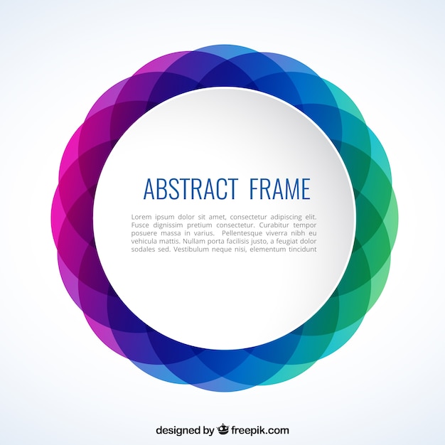 Вектор Абстрактный рама в красочном стиле