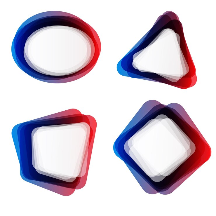Vector abstract frames set background