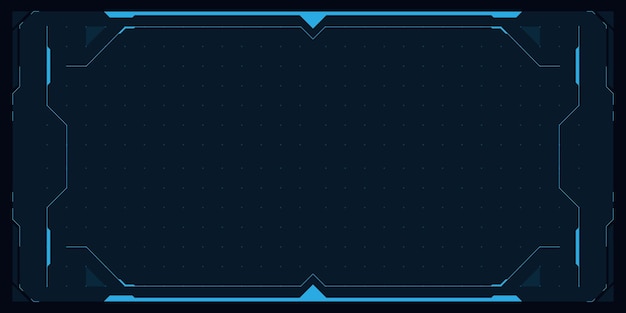 Abstract futuristic background Technology sci fi frame hud ui