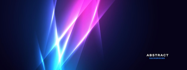 Vector abstract futuristic background with glowing light effect