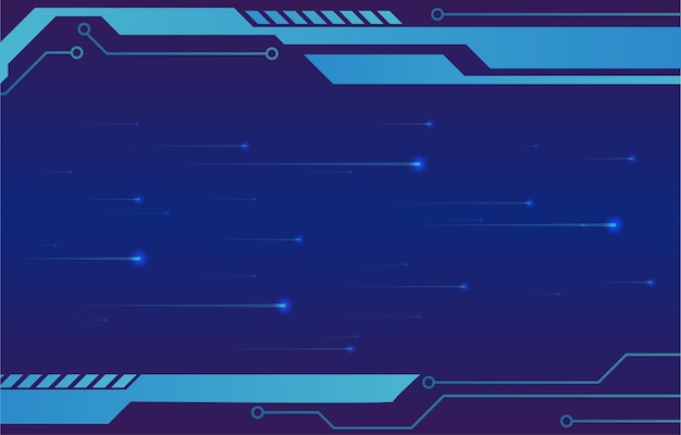 Abstract futuristic bar technology with polygonal shapes and circuit board line on dark blue background Background template with an elegant design concept for banner flayer etc