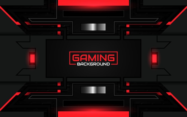 Abstract futuristic black and light red gaming background