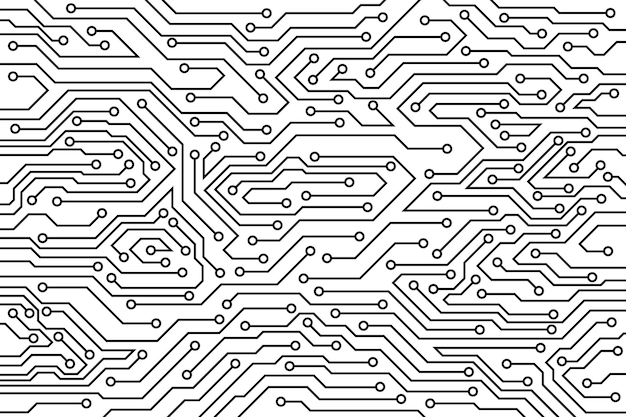 Vector abstract futuristic circuit board background high computer technology blue color background