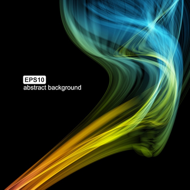 Abstract futuristic colorfull smoke background.