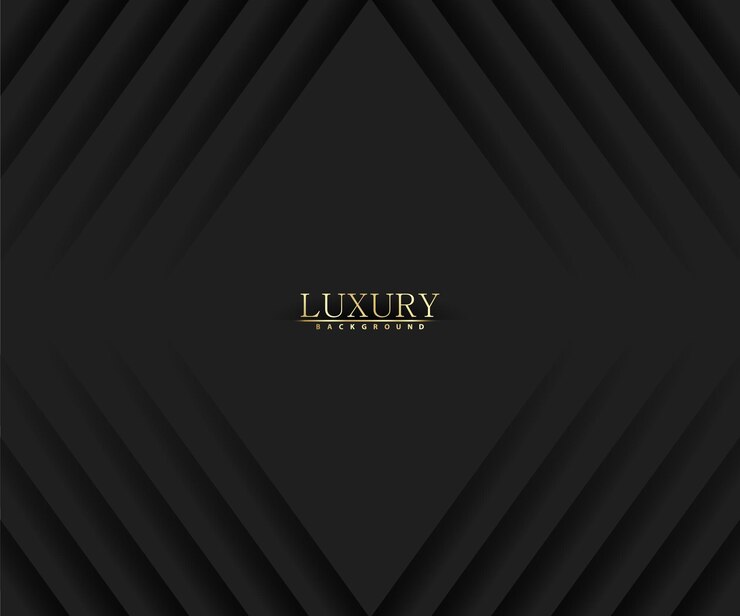 Vector abstract futuristic dark black background with wave design realistic wallpaper with luxurious