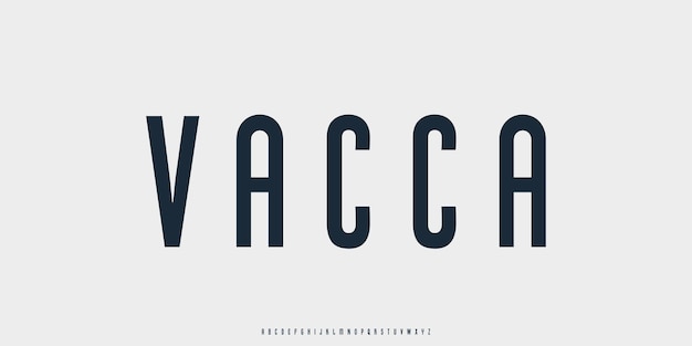 Vector abstract futuristic digital technology modern alphabet fonts