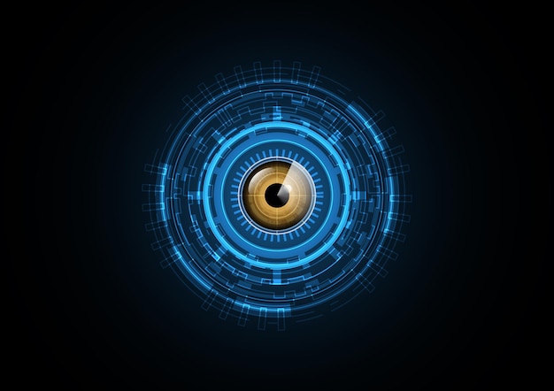 Abstract futuristic eye background