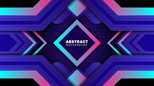 Abstract futuristic gaming background premium vector