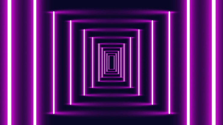 Vector abstract futuristic neon purple glowing background