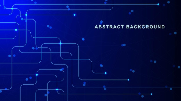 Abstract futuristic technology with connecting lines for digital communication concept background