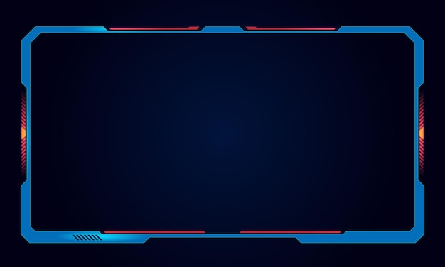 Abstract futuristic user interface screen elements