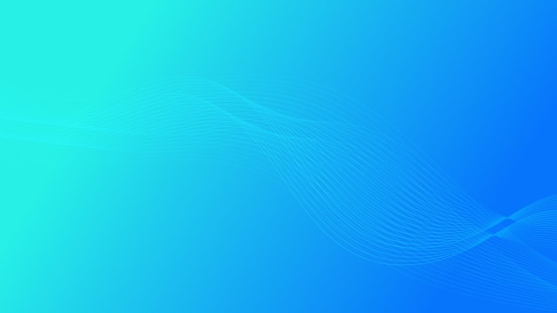 abstract futuristic wave line on green and blue gradient color background for modern graphic design