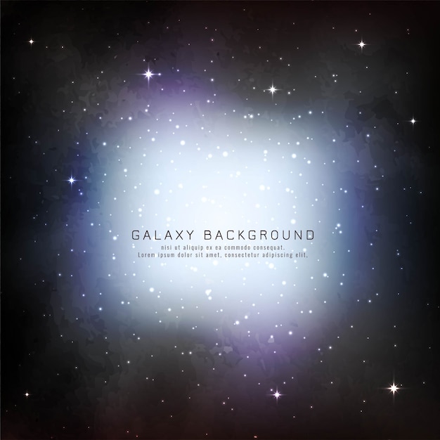 Vector abstract galaxy background design vector