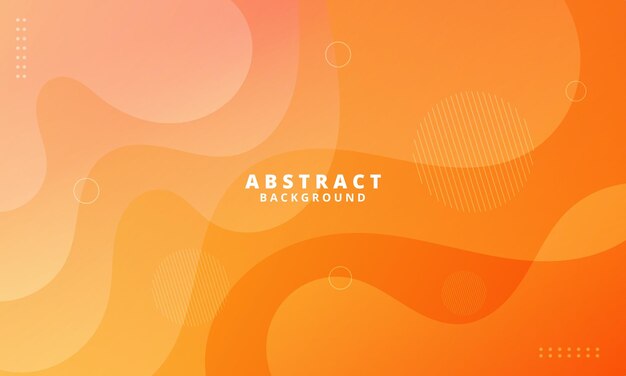 Abstract Gele vloeistofgolf achtergrond
