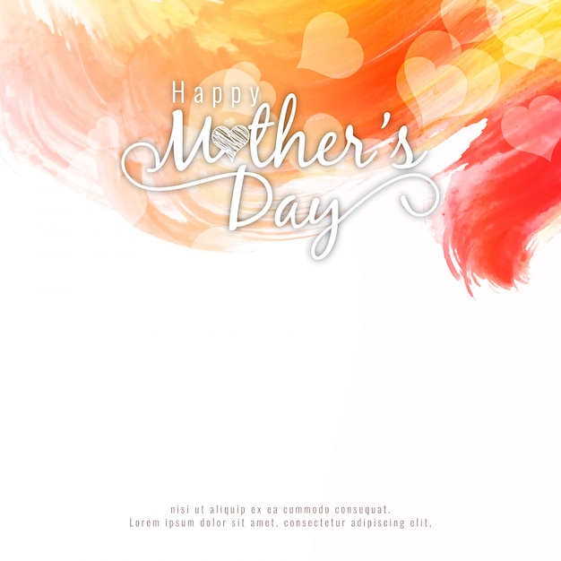 Abstract gelukkig moederdag decoratief ontwerp als achtergrond