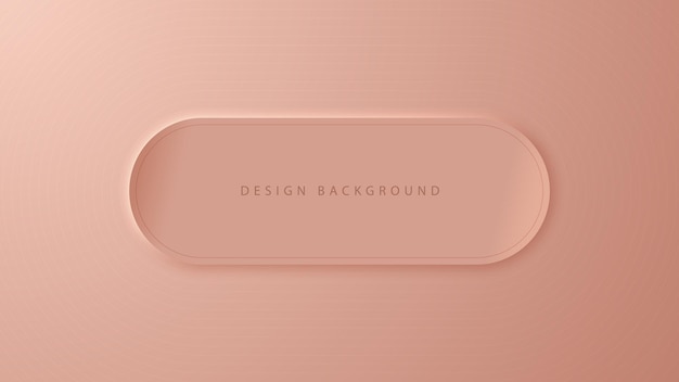 Abstract geometric 3d background with oval for your product