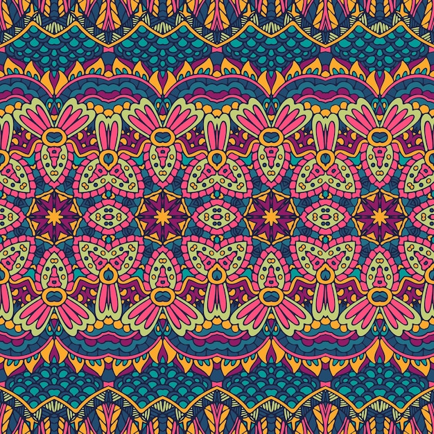 Abstract geometric arabesque seamless pattern