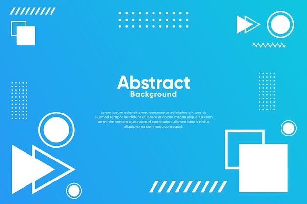 抽象的な幾何学的な背景 ブルー グラデーション ダイナミック シェイプ コンポジション