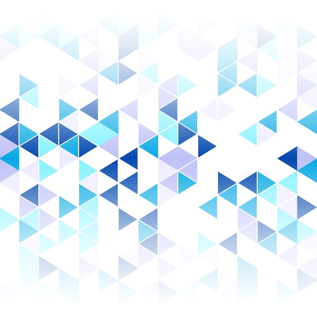 青い三角形の抽象的な幾何学的な背景パンフレット カバー バナー ポスター チラシのデザイン テンプレート