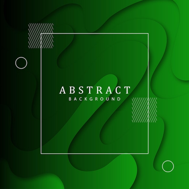 Abstract geometric background green gradient