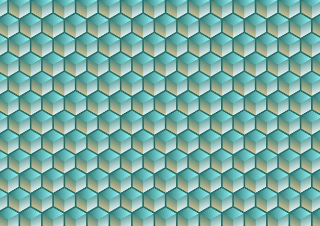 Abstract geometric background Hexagon optical illusion