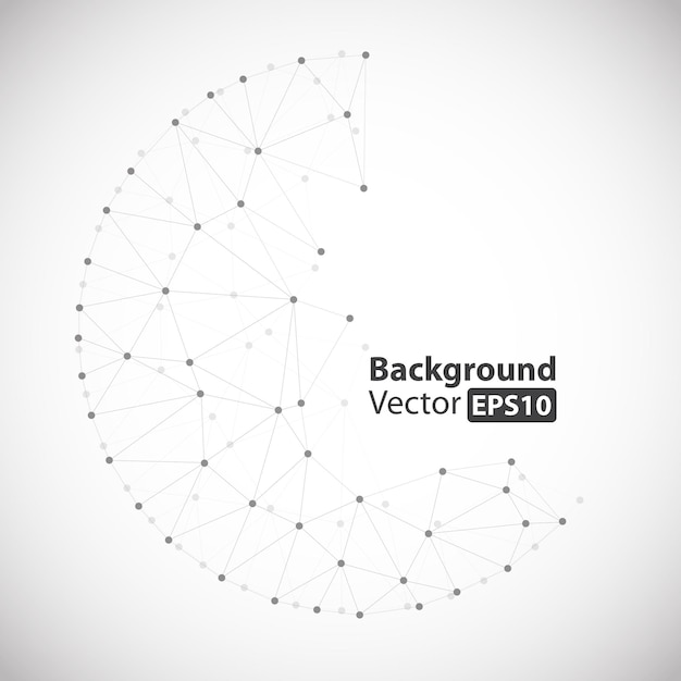 Vector abstract geometric background isolated illustration