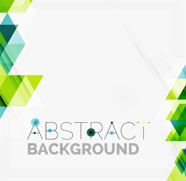 Abstract geometric background Modern overlapping triangles