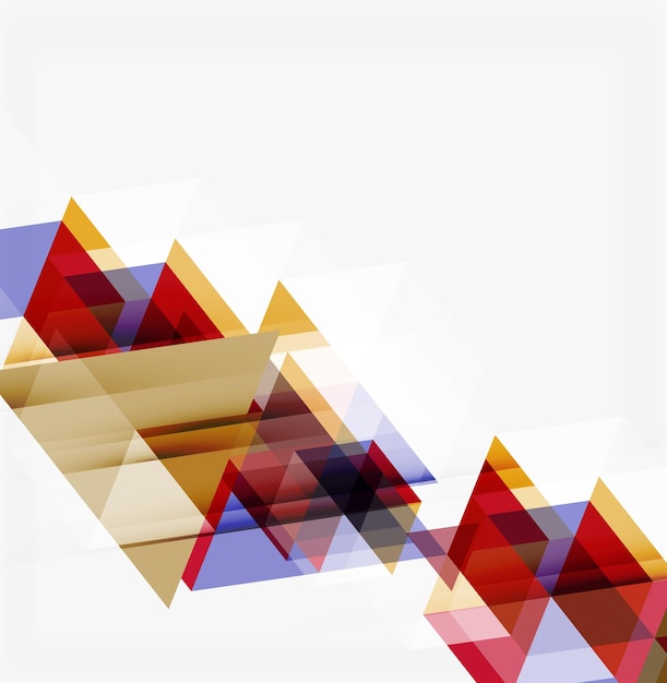 Abstract geometric background Modern overlapping triangles