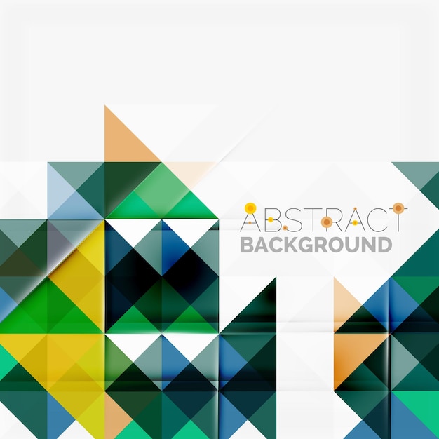 Abstract geometric background Modern overlapping triangles