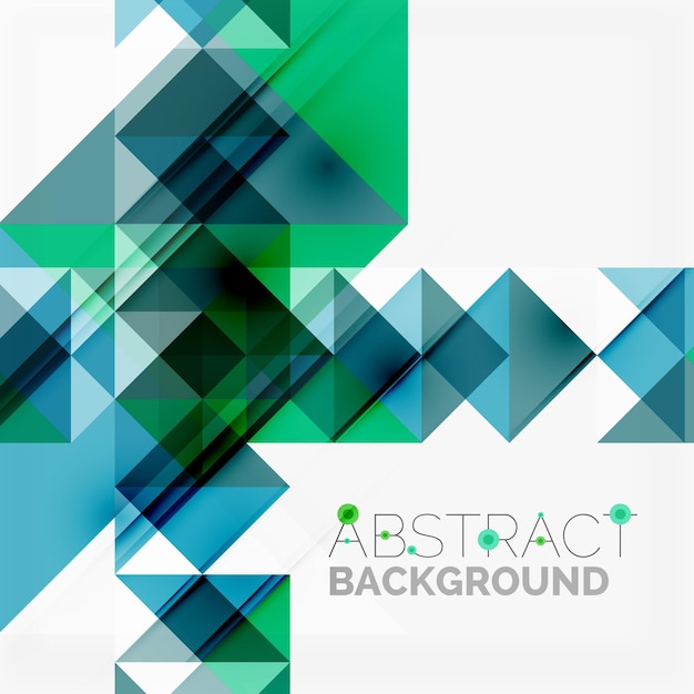 Abstract geometric background Modern overlapping triangles