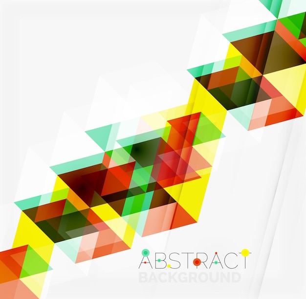 Abstract geometric background Modern overlapping triangles