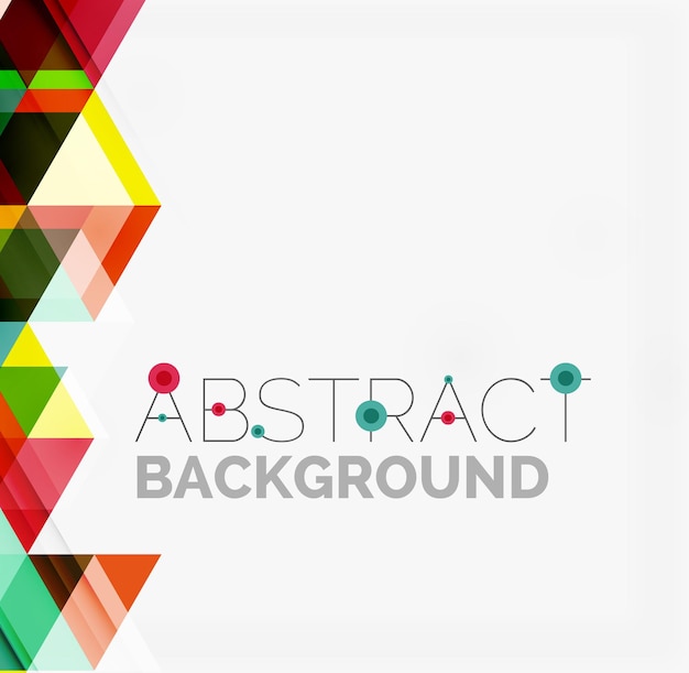 Abstract geometric background Modern overlapping triangles