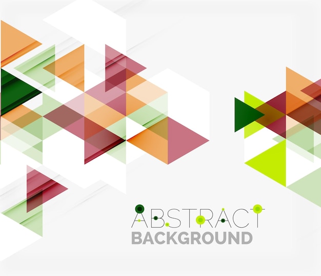 Abstract geometric background Modern overlapping triangles