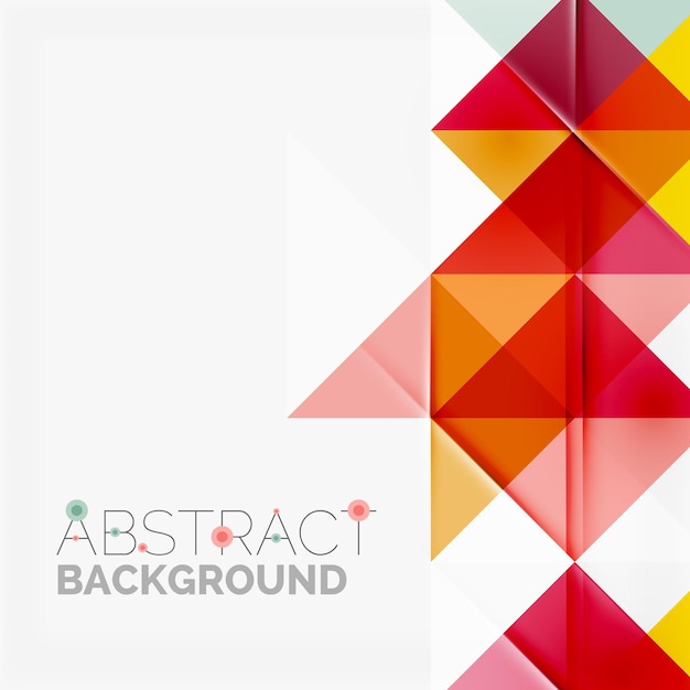 Abstract geometric background Modern overlapping triangles