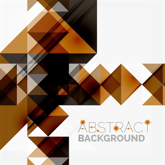 Abstract geometric background Modern overlapping triangles