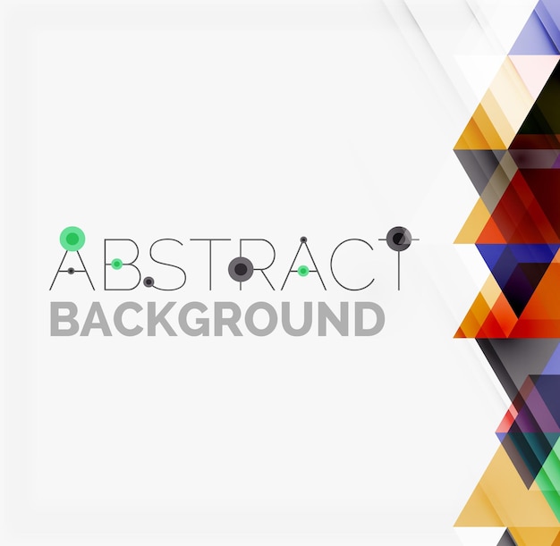 Abstract geometric background Modern overlapping triangles