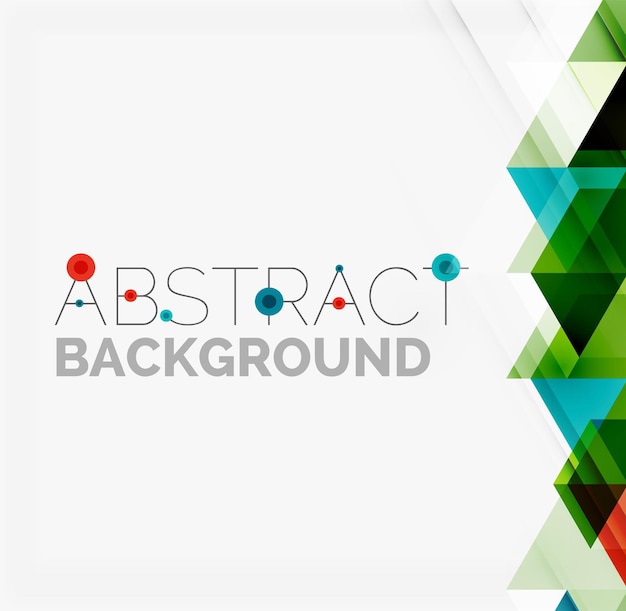 Abstract geometric background Modern overlapping triangles