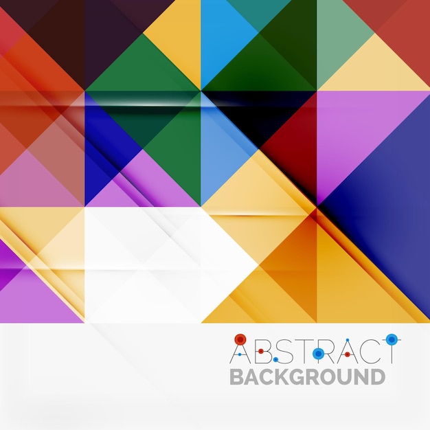 Vector abstract geometric background modern overlapping triangles