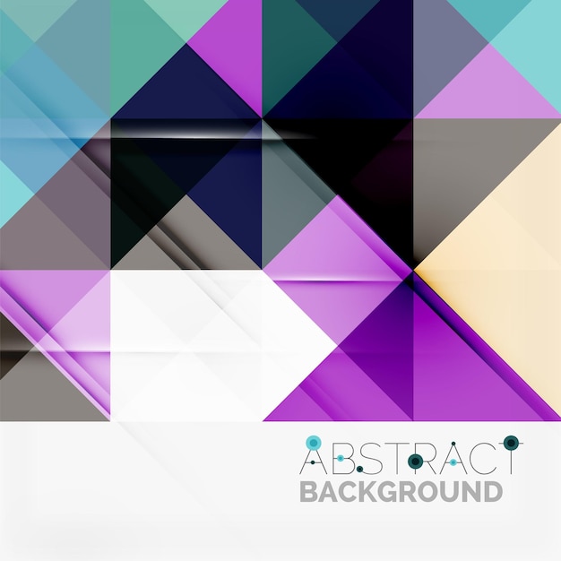 Abstract geometric background Modern overlapping triangles