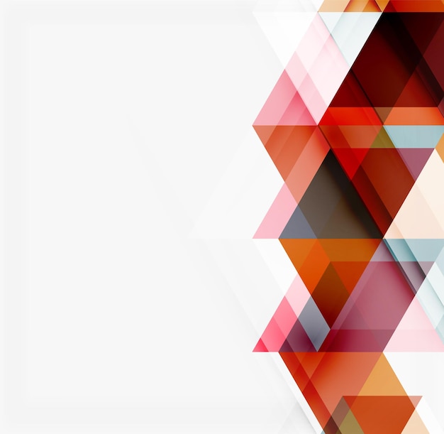 Abstract geometric background Modern overlapping triangles